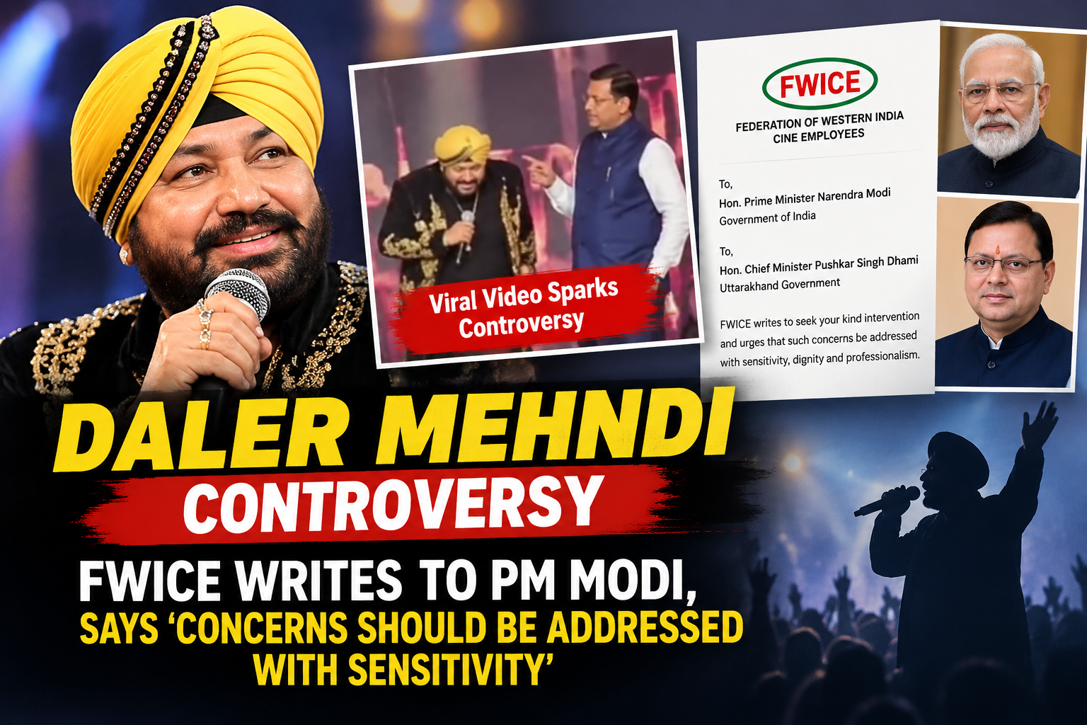 Daler Mehndi Controversy: FWICE Writes to PM Modi, Says Concerns Should Be Addressed With Sensitivity